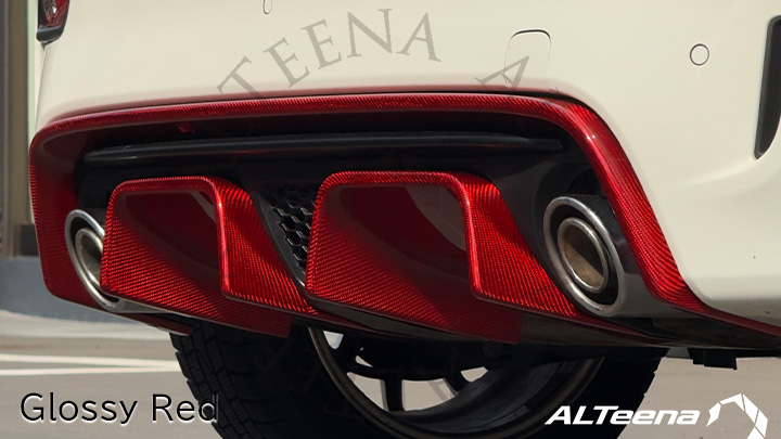 ABARTH ドライカーボン製リアディフューザーA/Bセット for ABARTH595