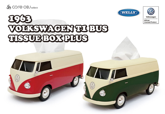 Volkswagen Type2 BUS Tissue BOX Plus 2トーンカラー WELLY社製-Craftsman OFFICIAL  ONLINE SHOP